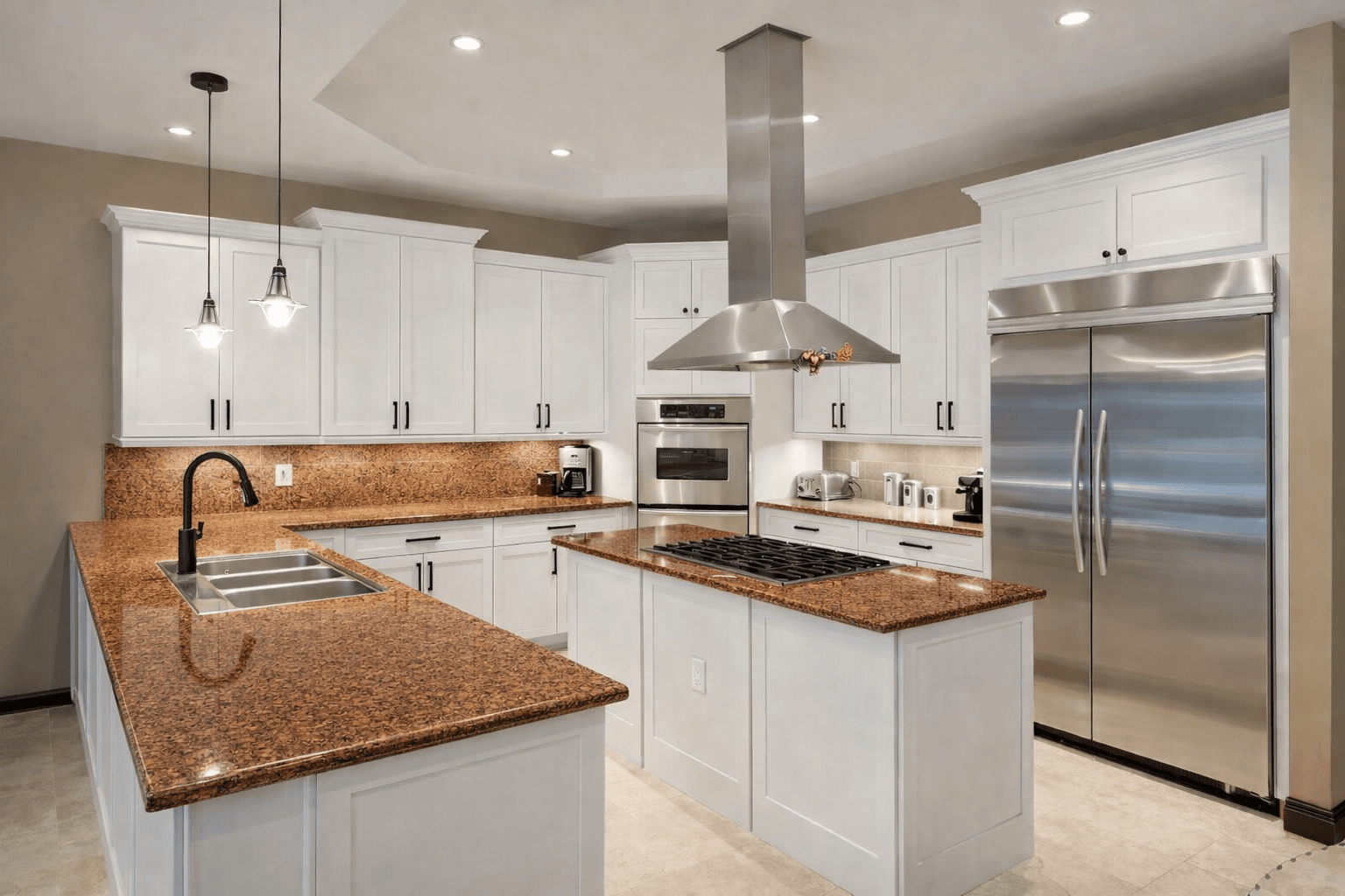 White Cabinet Refacing